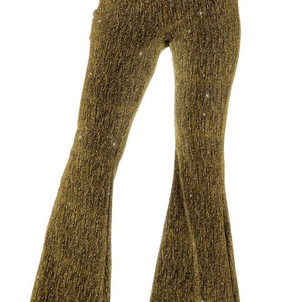 Wilbers & Wilbers Party Glitter Broek Flared Kinderen Goud