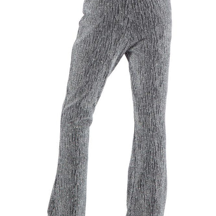 Wilbers & Wilbers Party Glitter Broek Flared Kinderen Zilver