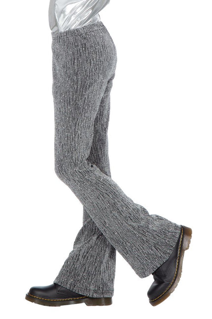 Wilbers & Wilbers Party Glitter Broek Flared Kinderen Zilver