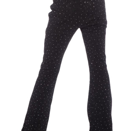 Wilbers & Wilbers Party Glitter Broek Flared Kinderen Zwart