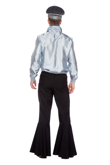 Wilbers & Wilbers Party Hemd Heren Disco Zilver Deluxe