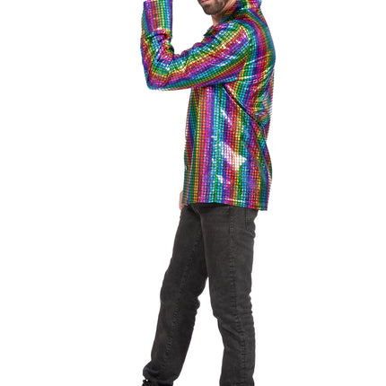 Wilbers & Wilbers Party Hemd Heren Metallic multicolor