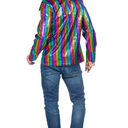 Wilbers & Wilbers Party Hemd Heren Metallic multicolor