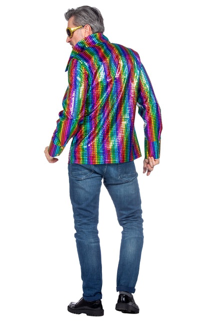 Wilbers & Wilbers Party Hemd Heren Metallic multicolor