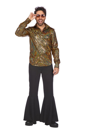 Wilbers & Wilbers Party Shirt Cirkels Heren Goud