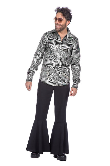 Wilbers & Wilbers Party Shirt Cirkels Heren Zilver