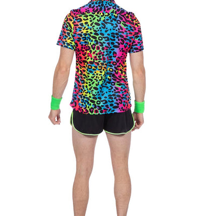 Wilbers & Wilbers Party Shirt Luipaard Neon Heren