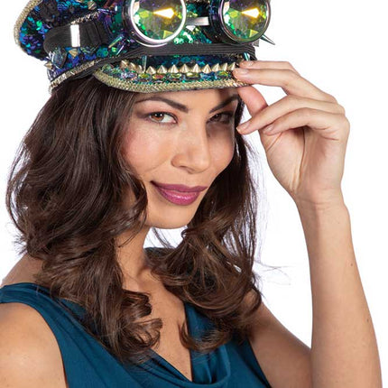 Wilbers & Wilbers Pet Burning Man Met Stenen en Bril Blauw/Groen