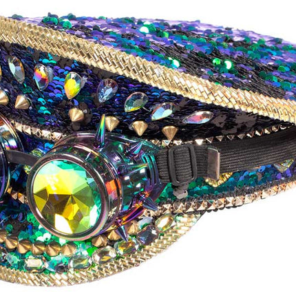 Wilbers & Wilbers Pet Burning Man Met Stenen en Bril Blauw/Groen