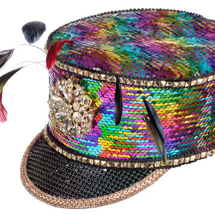 Wilbers & Wilbers Pet Burning Man regenboog met veren