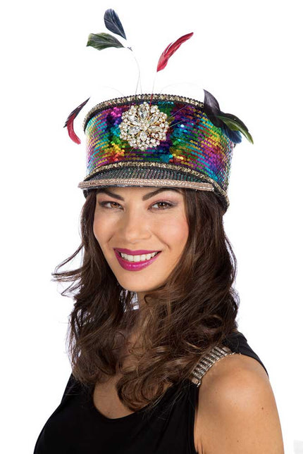 Wilbers & Wilbers Pet Burning Man regenboog met veren