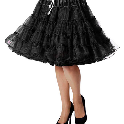 Wilbers & Wilbers Petticoat Luxe Knielang Zwart