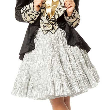 Wilbers & Wilbers Petticoat Luxe Metallic Knielang Zilver