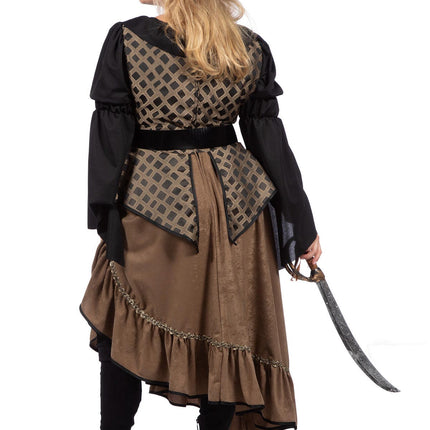 Wilbers & Wilbers Piraat Jurk Taupe Luxe