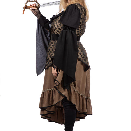 Wilbers & Wilbers Piraat Jurk Taupe Luxe