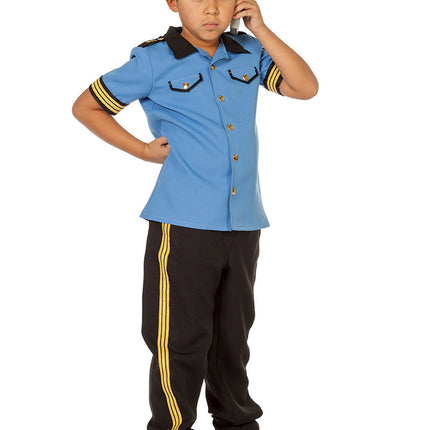 Wilbers & Wilbers Politie Kostuum Blauw Jongen