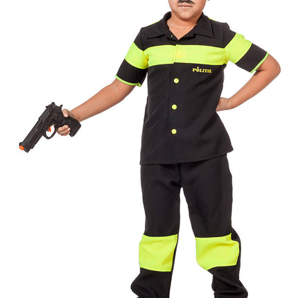 Wilbers & Wilbers Politie Kostuum Jongen Geel Zwart