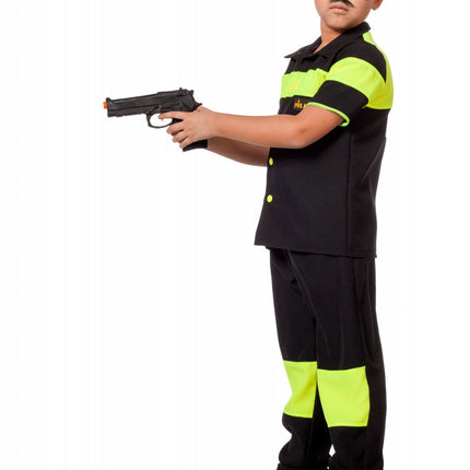 Wilbers & Wilbers Politie Kostuum Jongen Geel Zwart