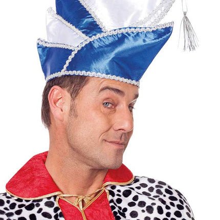 Wilbers & Wilbers Prinsenmuts Luxe Blauw/Wit