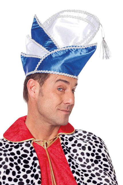 Wilbers & Wilbers Prinsenmuts Luxe Blauw/Wit