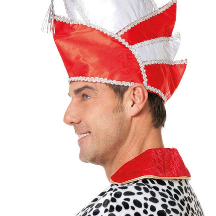 Wilbers & Wilbers Prinsenmuts Luxe Rood/Wit