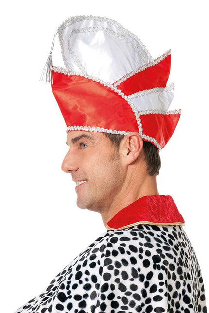 Wilbers & Wilbers Prinsenmuts Luxe Rood/Wit