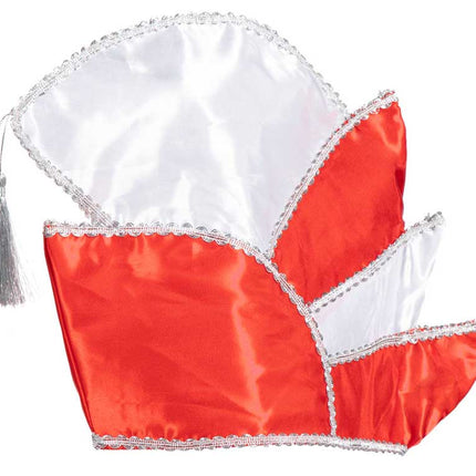 Wilbers & Wilbers Prinsenmuts Luxe Rood/Wit