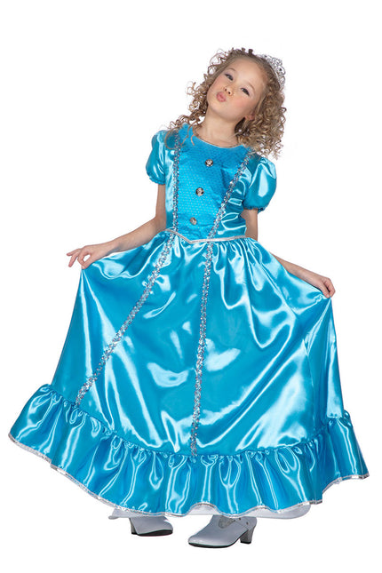 Wilbers & Wilbers Prinsessen Jurk Lang Blauw Kinderen