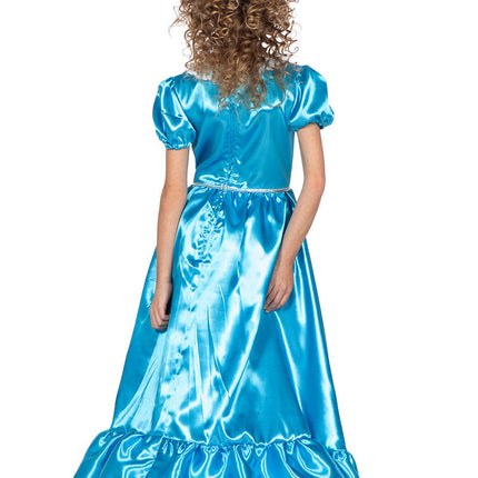 Wilbers & Wilbers Prinsessen Jurk Lang Blauw Kinderen