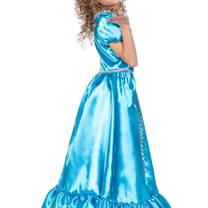 Wilbers & Wilbers Prinsessen Jurk Lang Blauw Kinderen