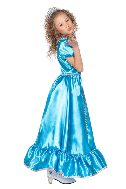 Wilbers & Wilbers Prinsessen Jurk Lang Blauw Kinderen