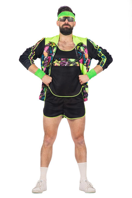Wilbers & Wilbers Retro Aerobic Fitness Outfit Heren