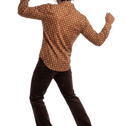 Wilbers & Wilbers Retro Blouse Bruin Heren