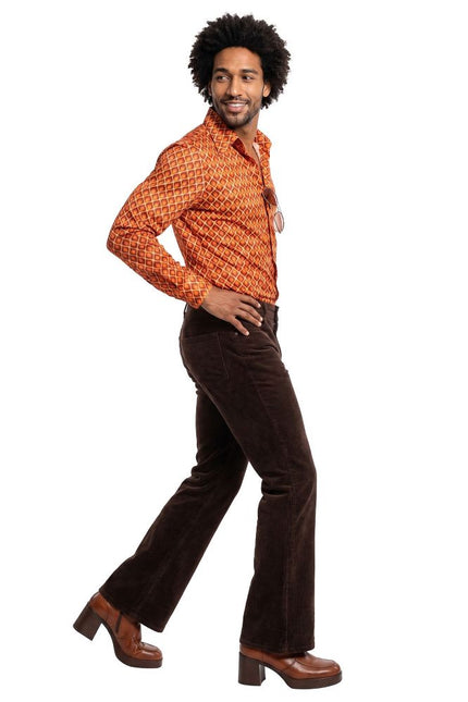 Wilbers & Wilbers Retro Blouse Oranje Heren