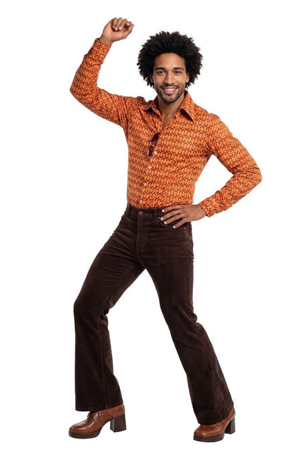 Wilbers & Wilbers Retro Blouse Oranje Heren