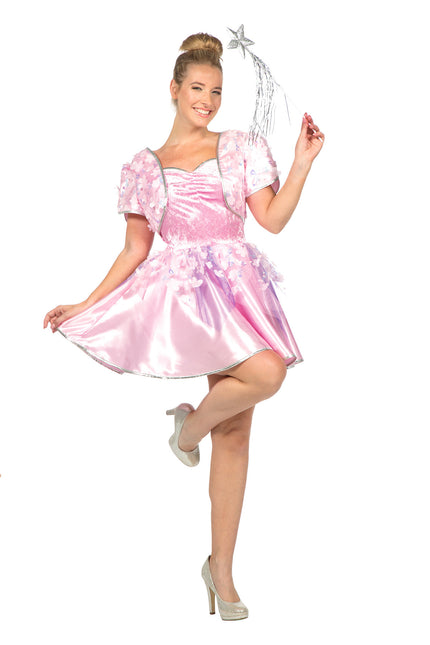 Wilbers & Wilbers Roze Fee Jurk Met Bloemetjes Dames