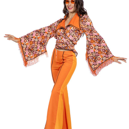 Wilbers & Wilbers Seventies Outfit Dames Oranje