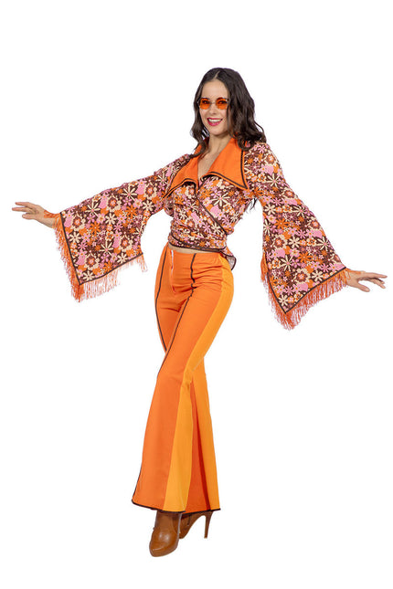 Wilbers & Wilbers Seventies Outfit Dames Oranje