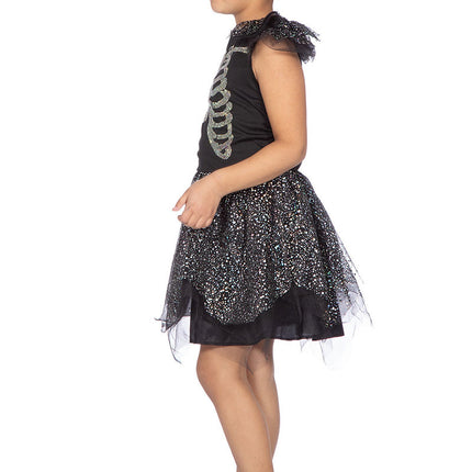 Wilbers & Wilbers Skelet Jurkje Met Strass Steentjes Meisjes