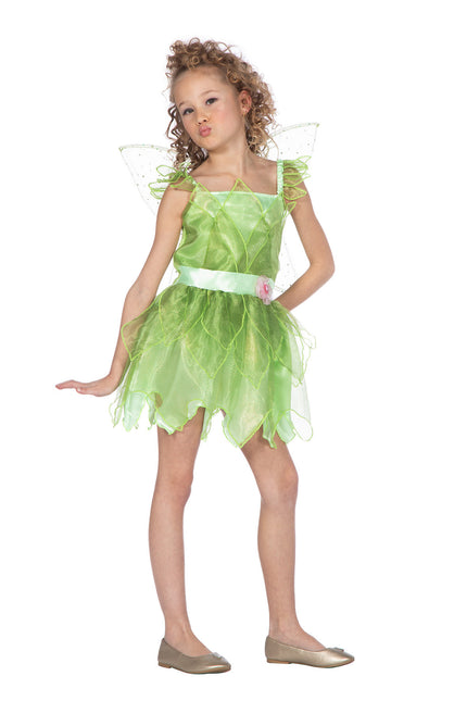 Wilbers & Wilbers Tinkerbell Jurkje Groen Met Vleugels Kinderen