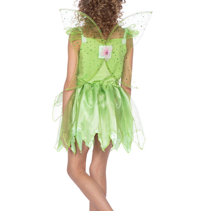 Wilbers & Wilbers Tinkerbell Jurkje Groen Met Vleugels Kinderen