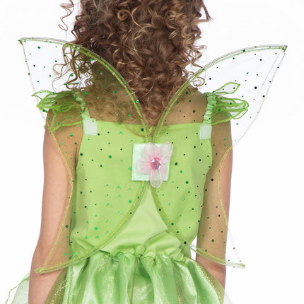 Wilbers & Wilbers Tinkerbell Jurkje Groen Met Vleugels Kinderen