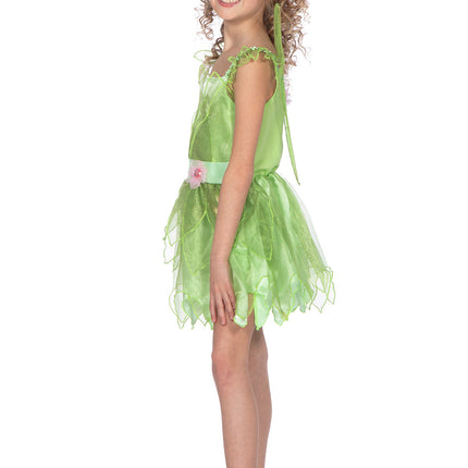 Wilbers & Wilbers Tinkerbell Jurkje Groen Met Vleugels Kinderen