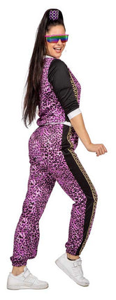 Wilbers & Wilbers Trainingspak Luipaard Paars Dames