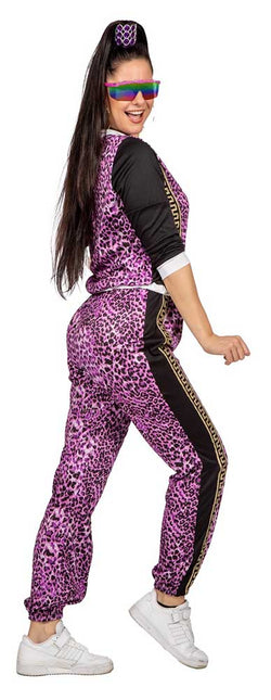 Wilbers & Wilbers Trainingspak Luipaard Paars Dames