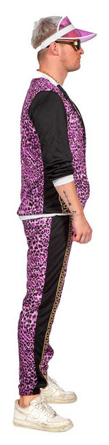 Wilbers & Wilbers Trainingspak Luipaard Paars Heren