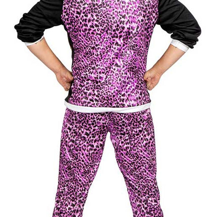 Wilbers & Wilbers Trainingspak Luipaard Paars Heren