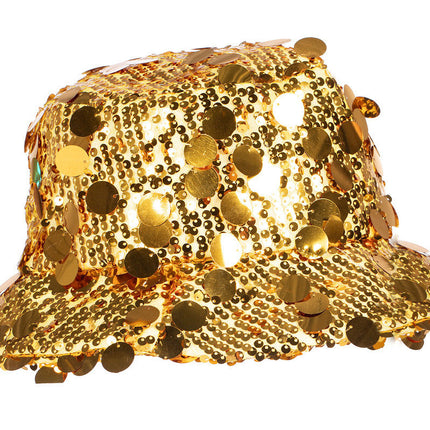 Wilbers & Wilbers Vissershoedje Pailletten Goud