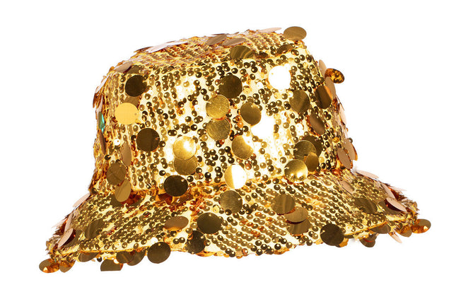 Wilbers & Wilbers Vissershoedje Pailletten Goud