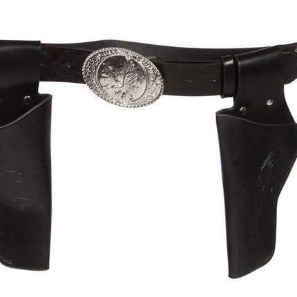 Wilbers & Wilbers Western Holster Dubbel Met Riem Zwart